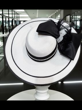 Carlo Ferranti Rome Paris Couture Wide Brim Derby Hat